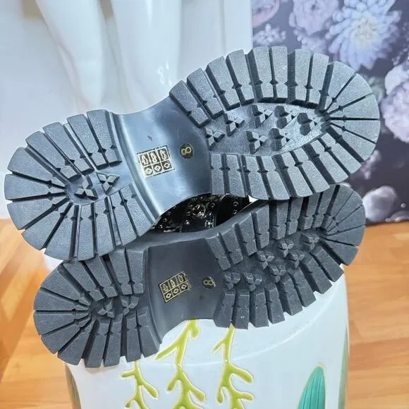 Jeffrey Campbell Black and Silver Gladiator Sandals/ size 8 - Picture 8 of 11